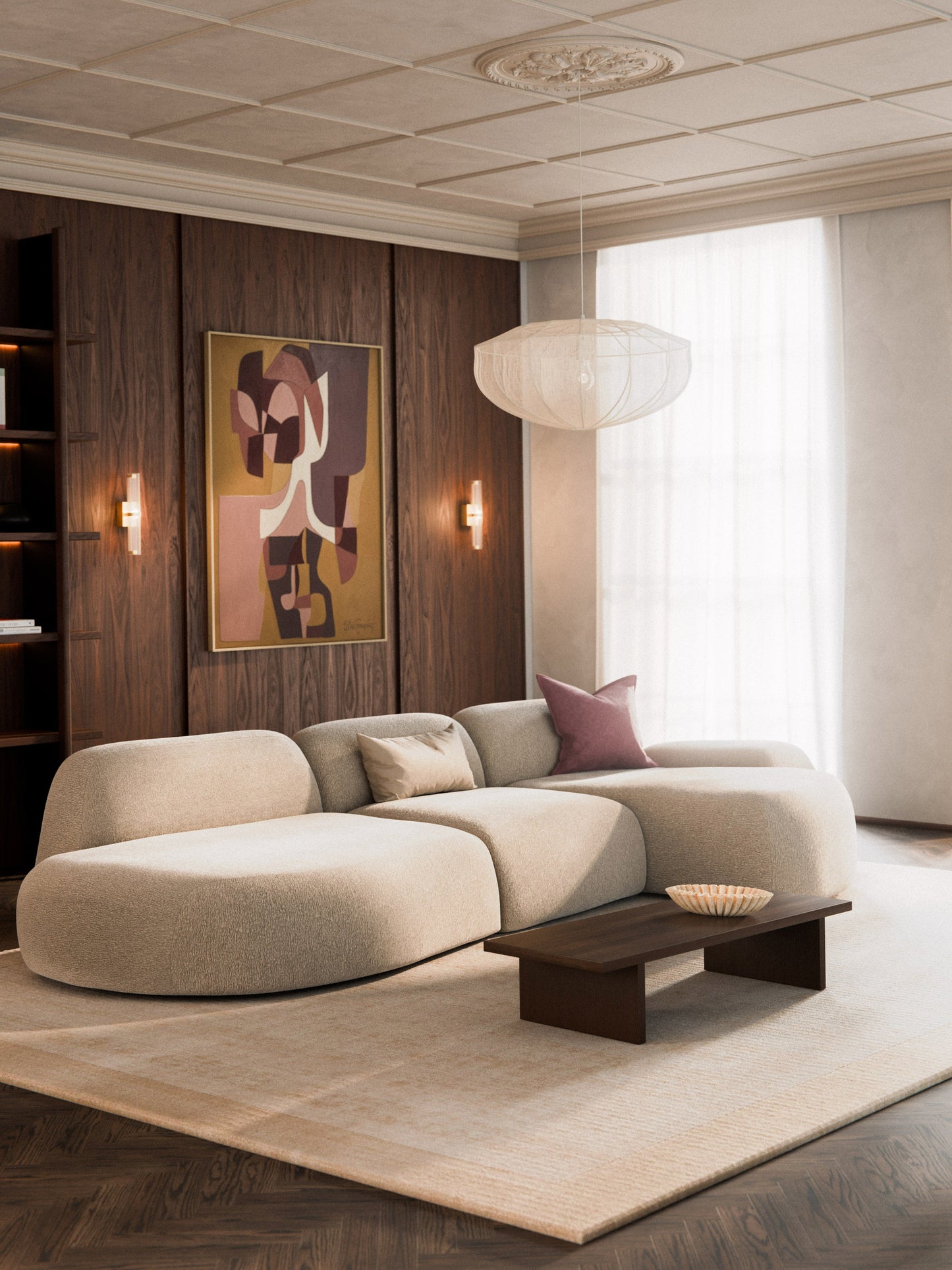 Wolskane Modular Corner Sofa (4-Seater) with Chaise Longue