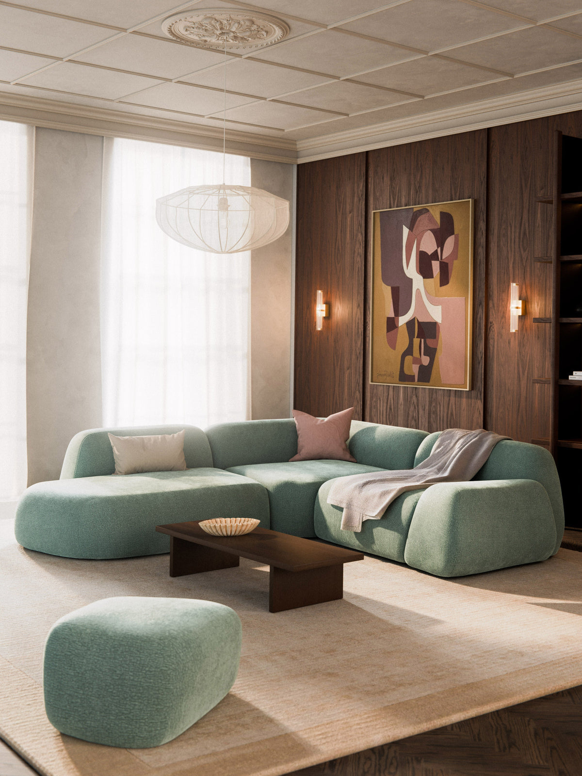 Wolskane Modular Corner Sofa (4-Seater) with Chaise Longue