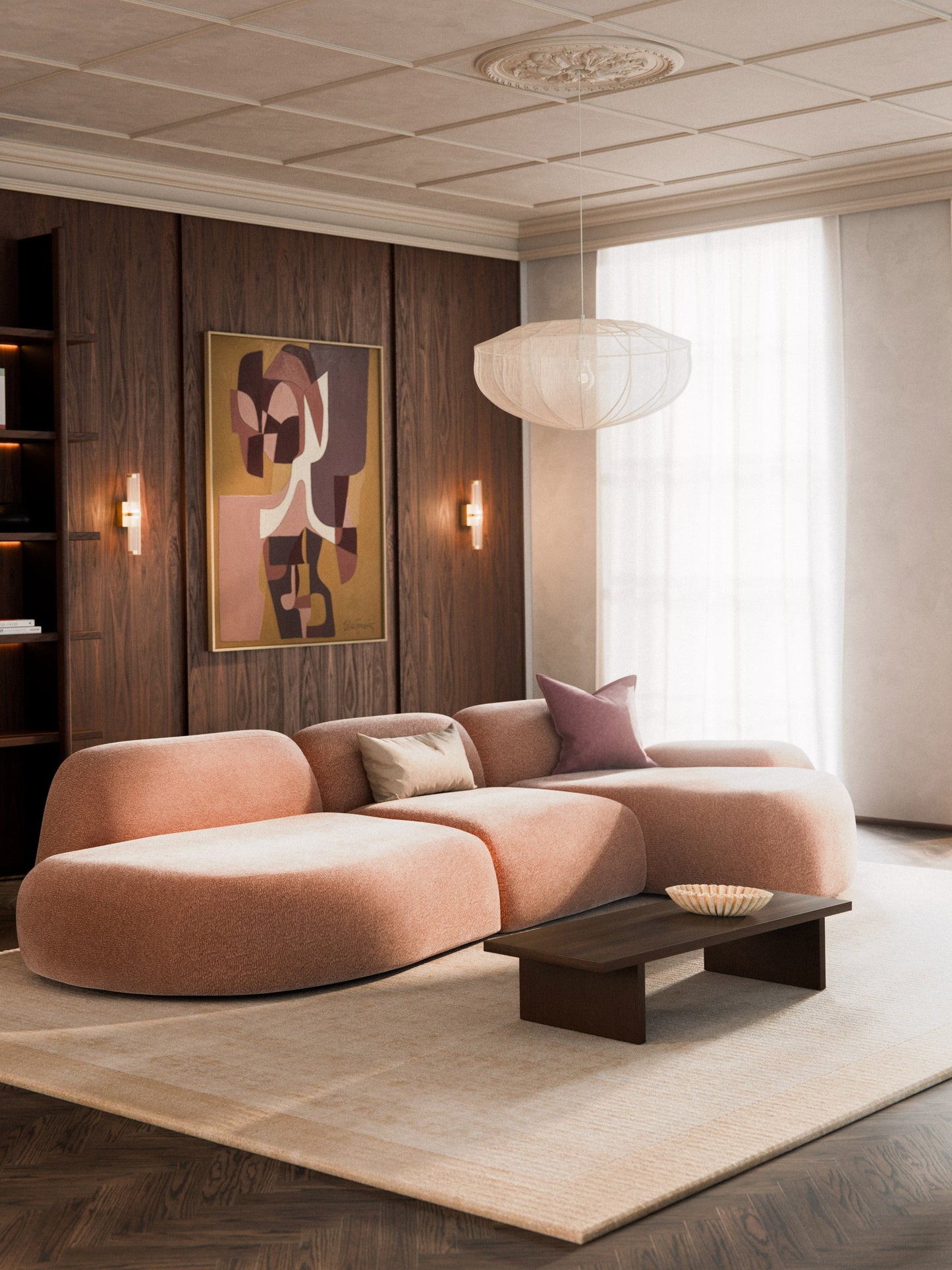 Wolskane Modular Corner Sofa (4-Seater) with Chaise Longue