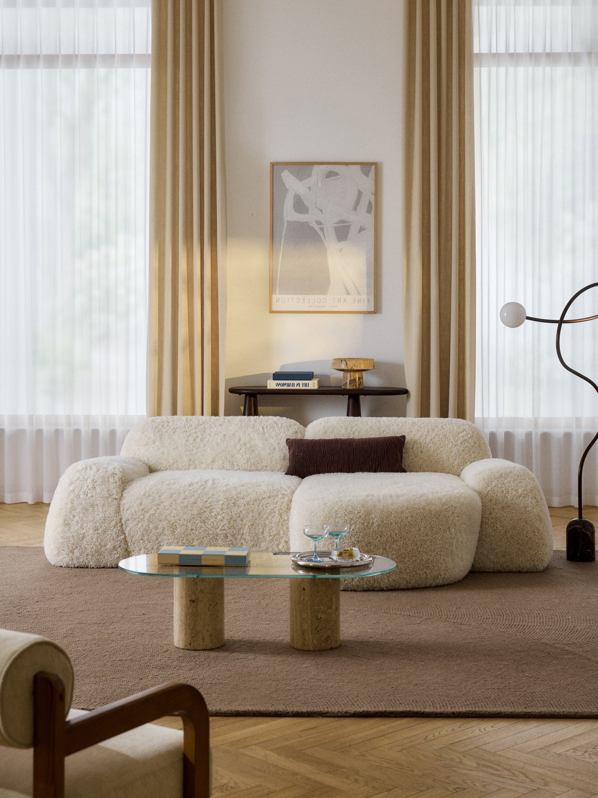 Wolskane Modular Corner Sofa in Teddy, 3-Seater