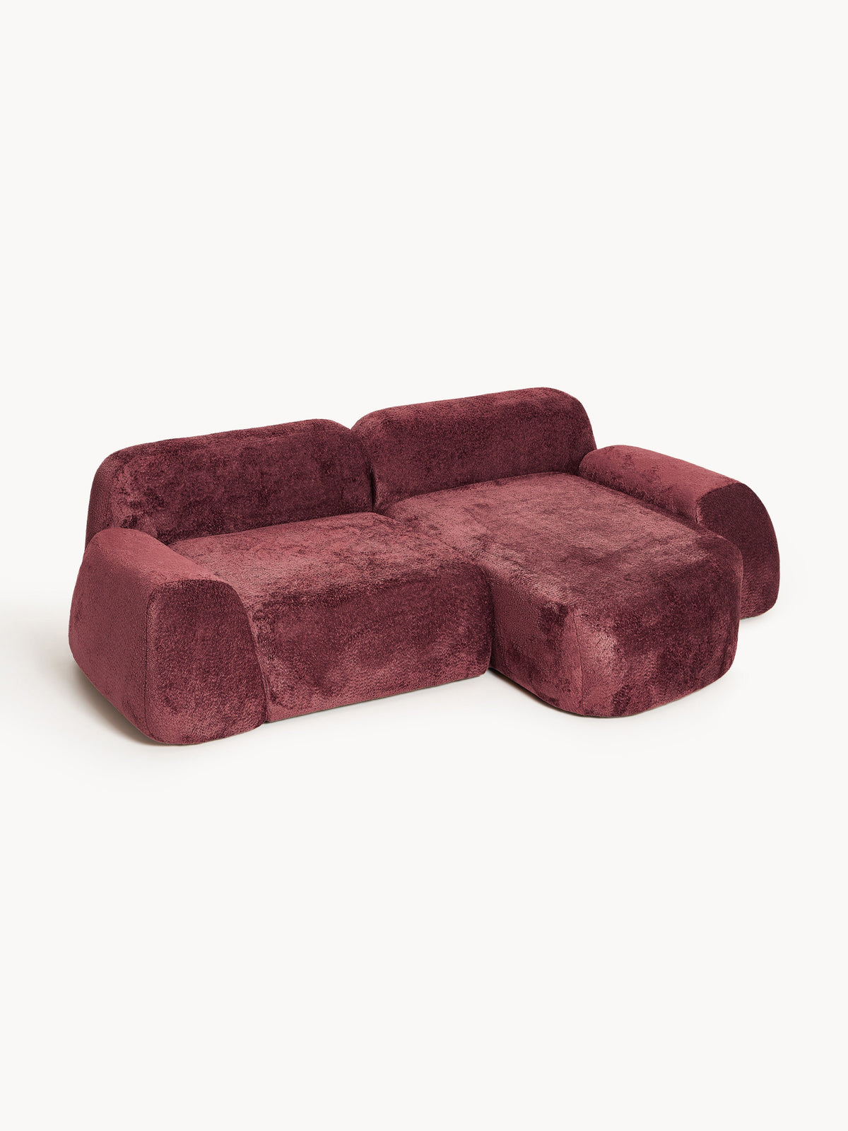 Wolskane Modular Corner Sofa in Teddy Bouclé, 3-Seater