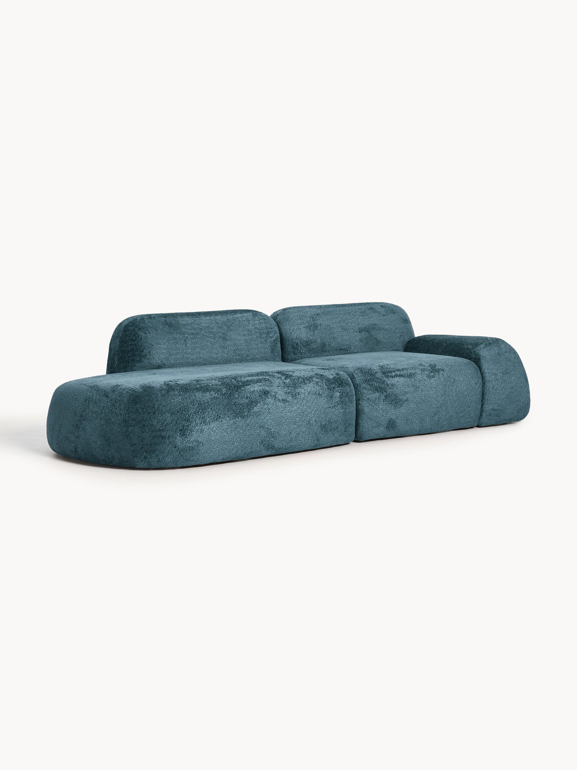 Wolskane Modular Teddy Bouclé Chaise (3-Seater)