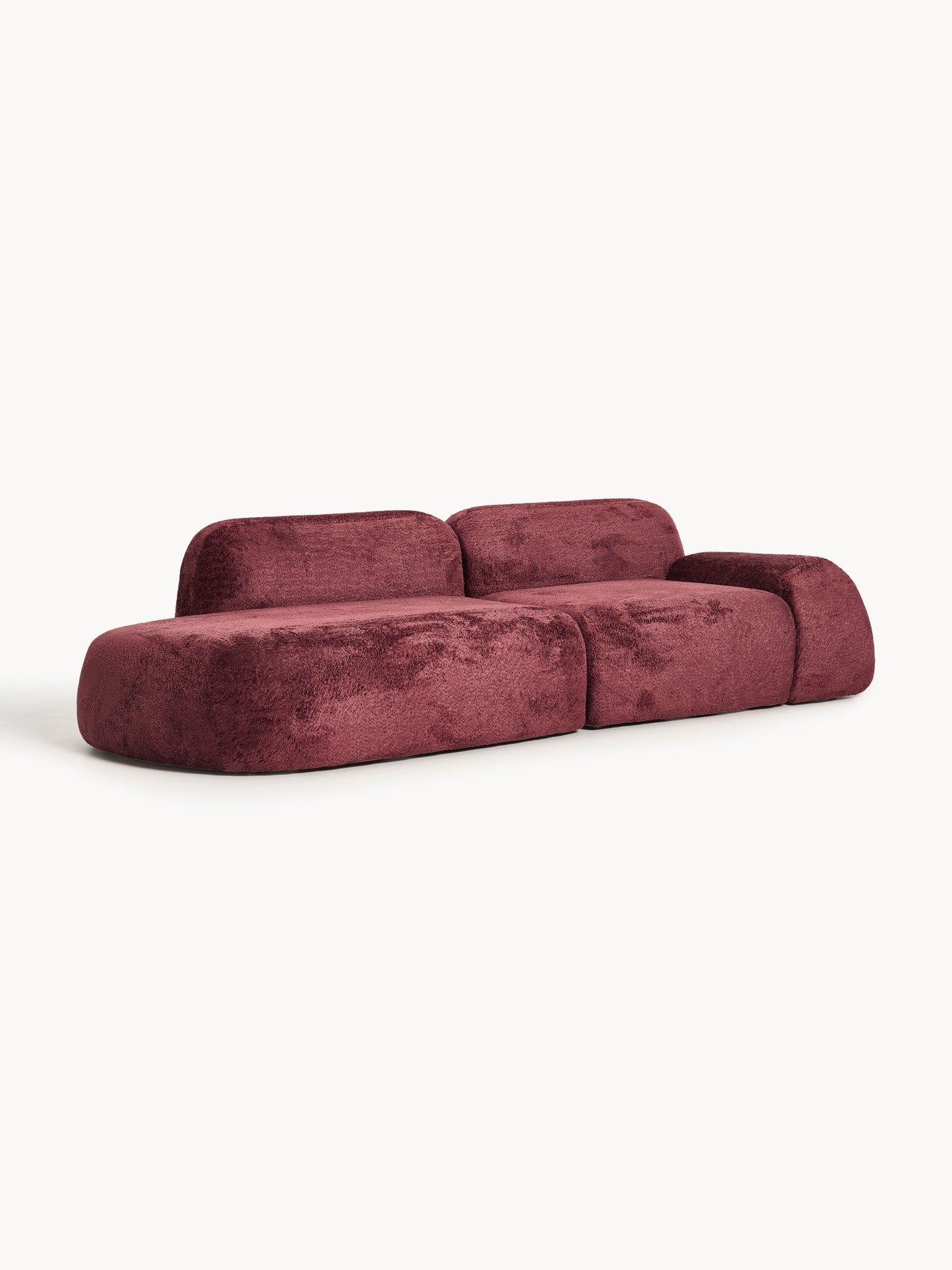 Wolskane Modular Teddy Bouclé Chaise (3-Seater)