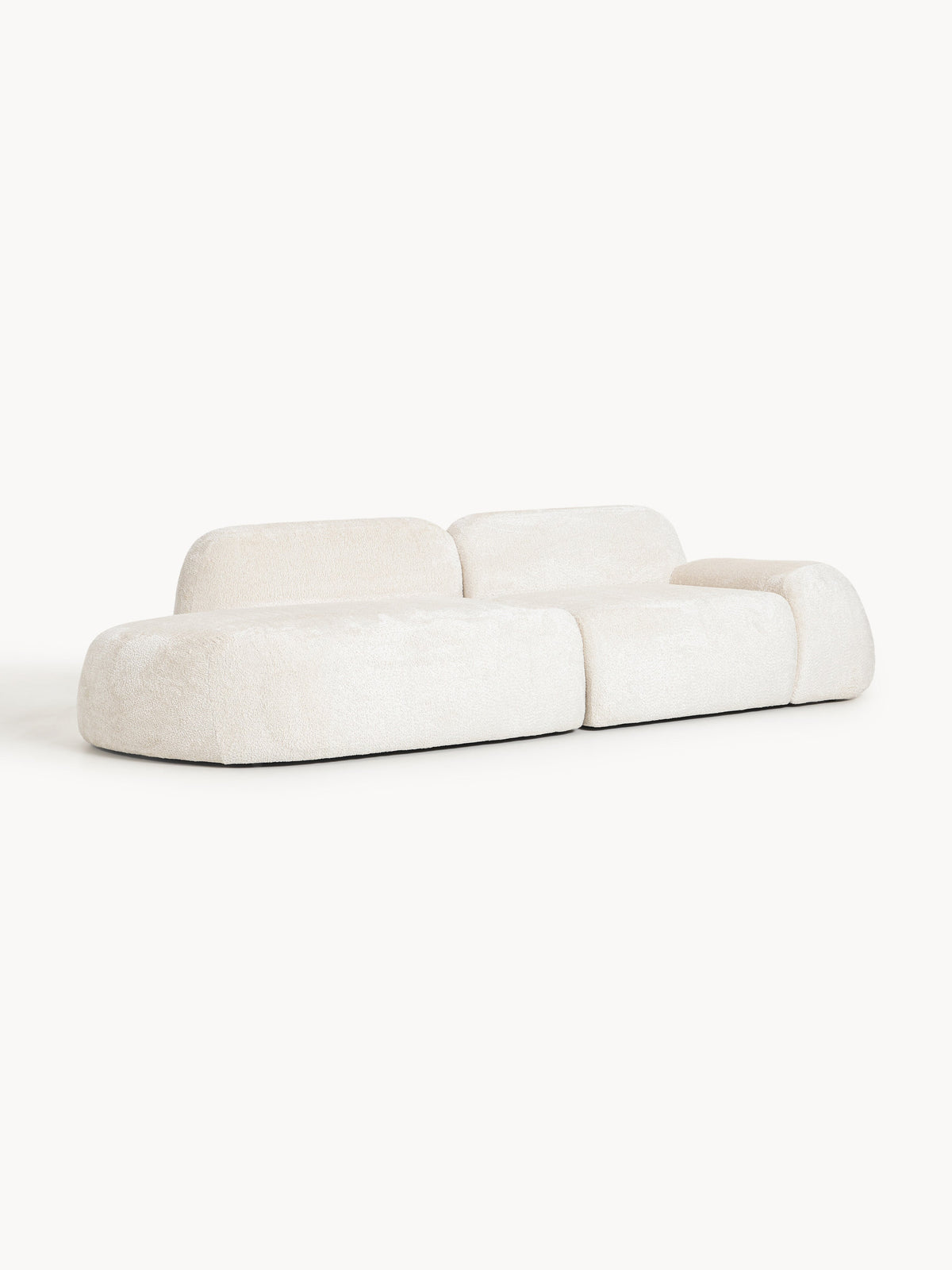 Wolskane Modular Teddy Bouclé Chaise (3-Seater)