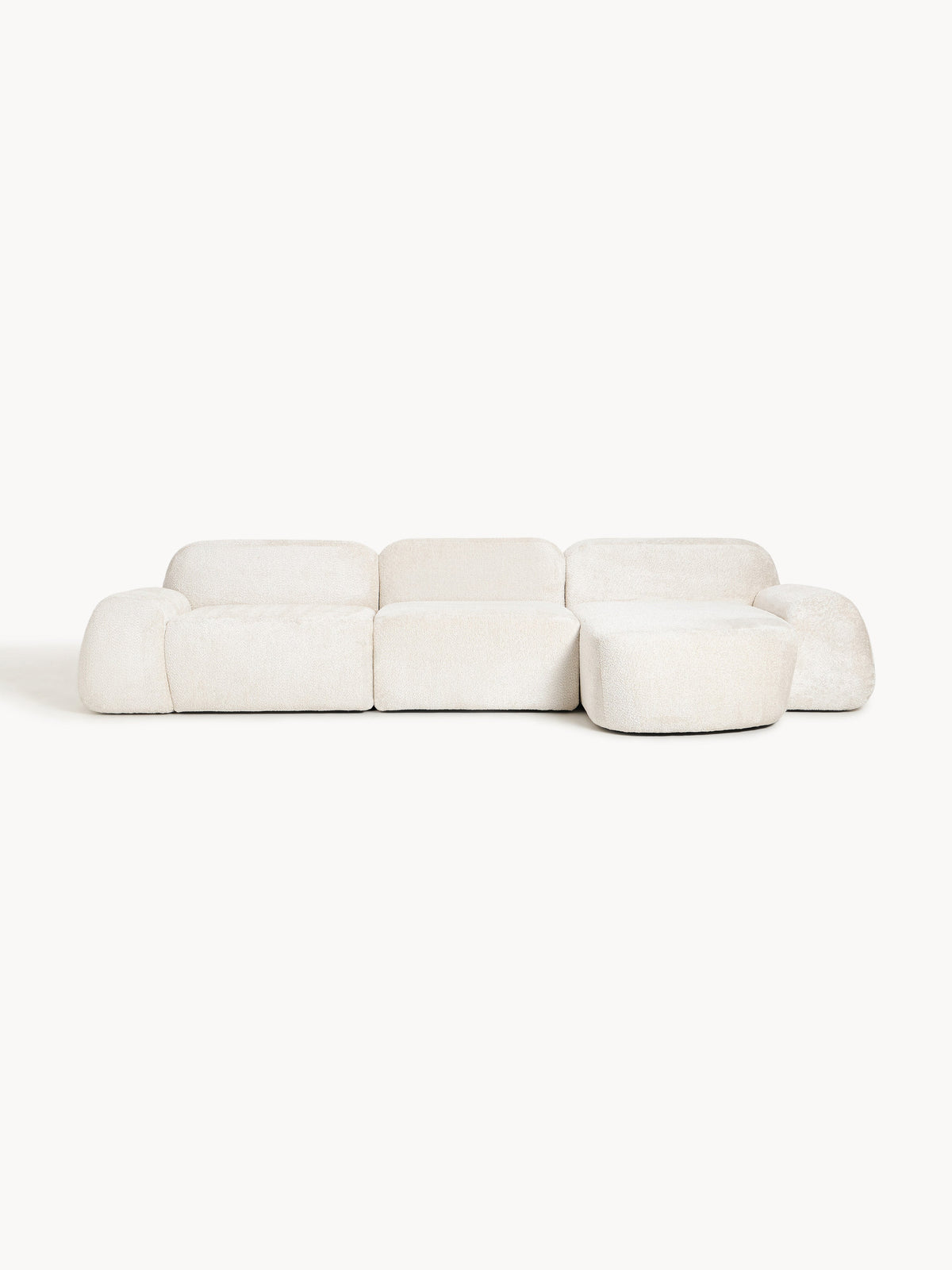 Wolskane Modular Teddy Bouclé Corner Sofa (4-Seater)