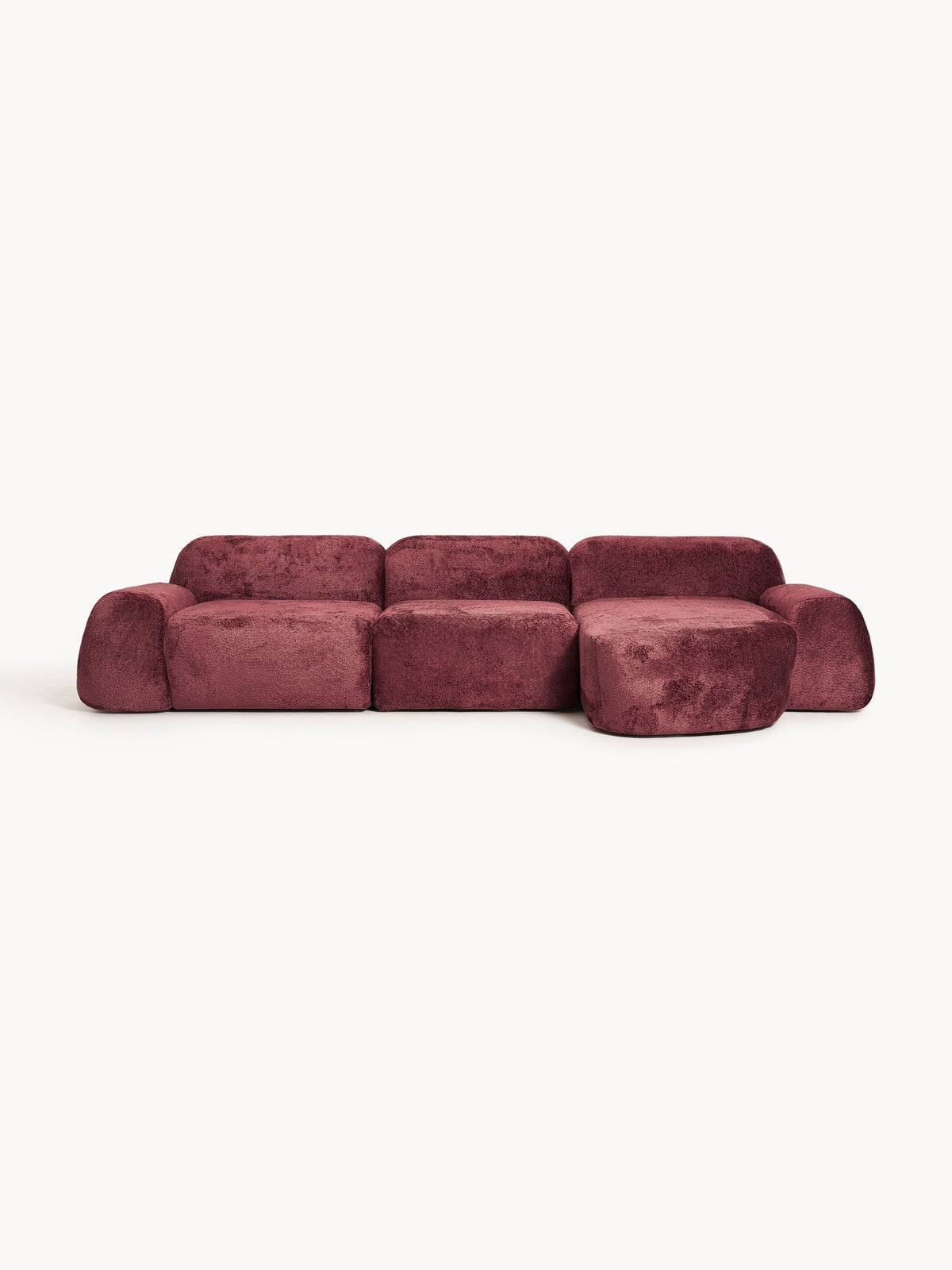 Wolskane Modular Teddy Bouclé Corner Sofa (4-Seater)
