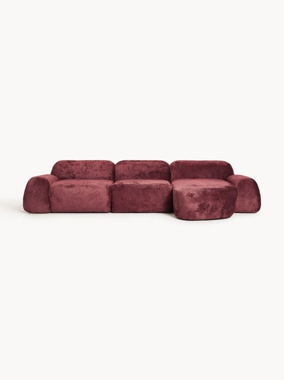 Wolskane Modular Teddy Bouclé Corner Sofa (4-Seater)