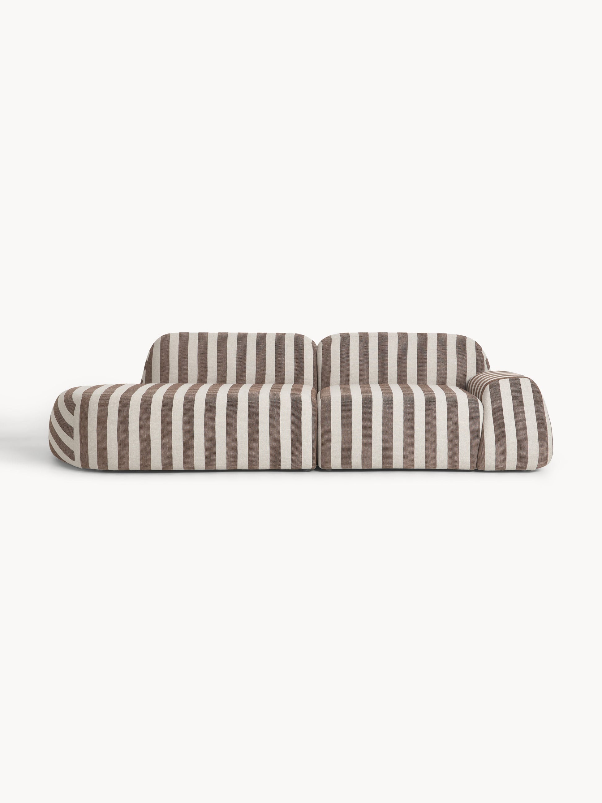 Wolskane Striped Modular Sofa (3-Seater)