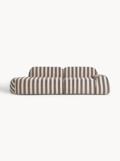Wolskane Striped Modular Sofa (3-Seater)