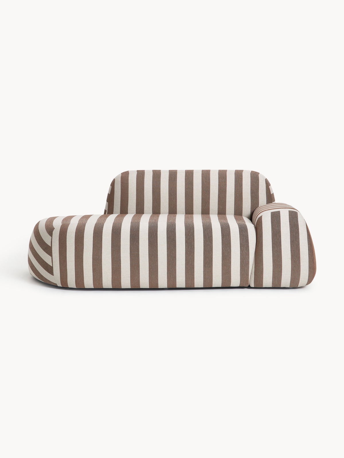 Wolskane Striped Sofa (2-Seater) with Chaise Longue