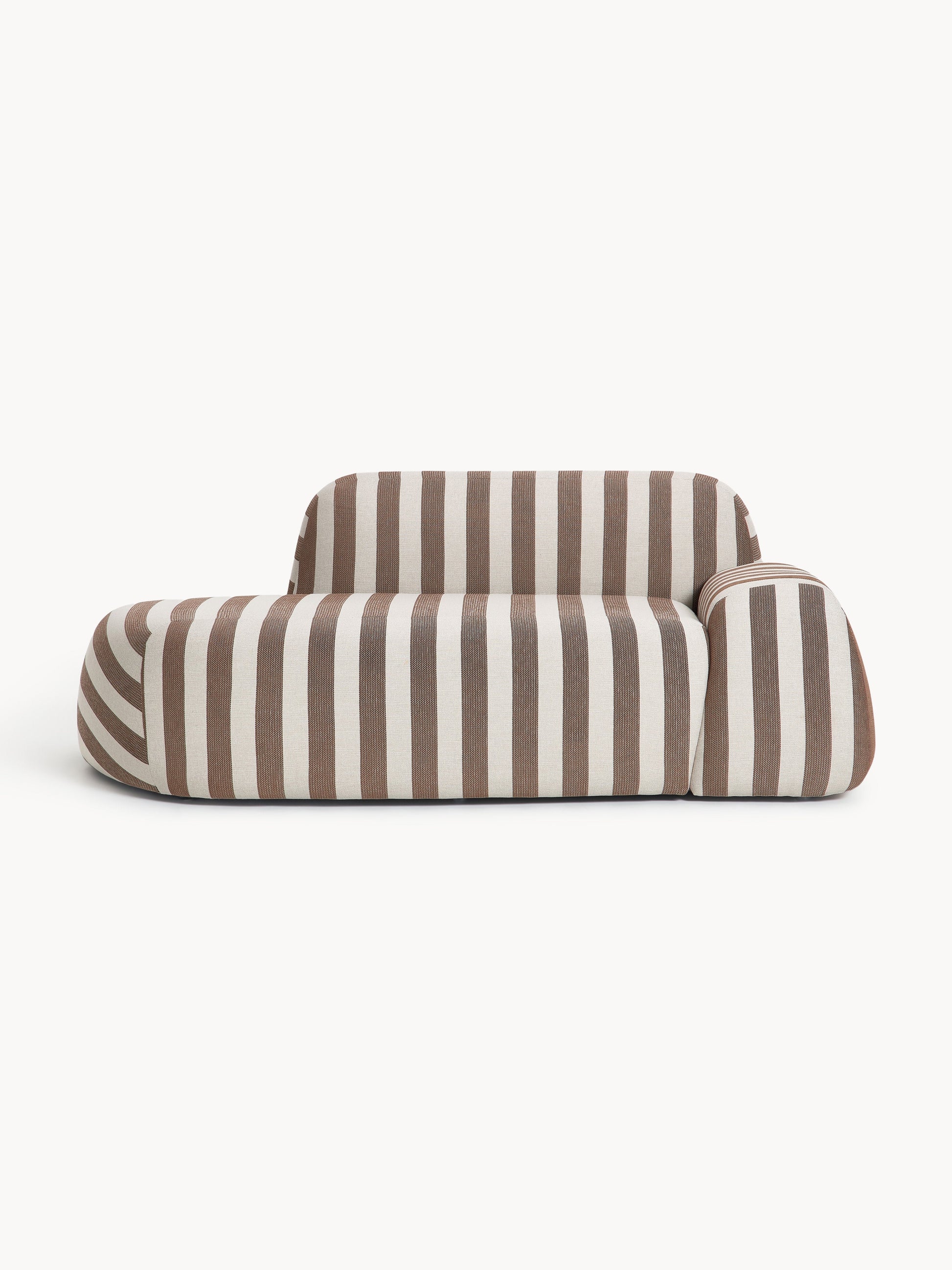 Wolskane Striped Sofa (2-Seater) with Chaise Longue