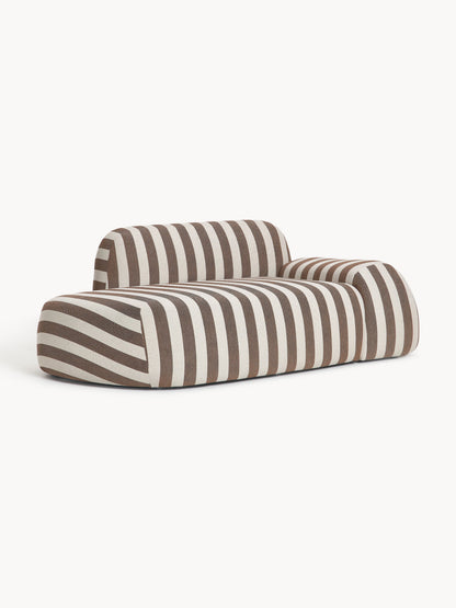 Wolskane Striped Sofa (2-Seater) with Chaise Longue