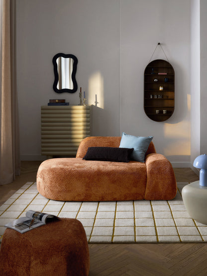 Wolskane Teddy Bouclé Sofa (2-Seater) with Chaise Longue