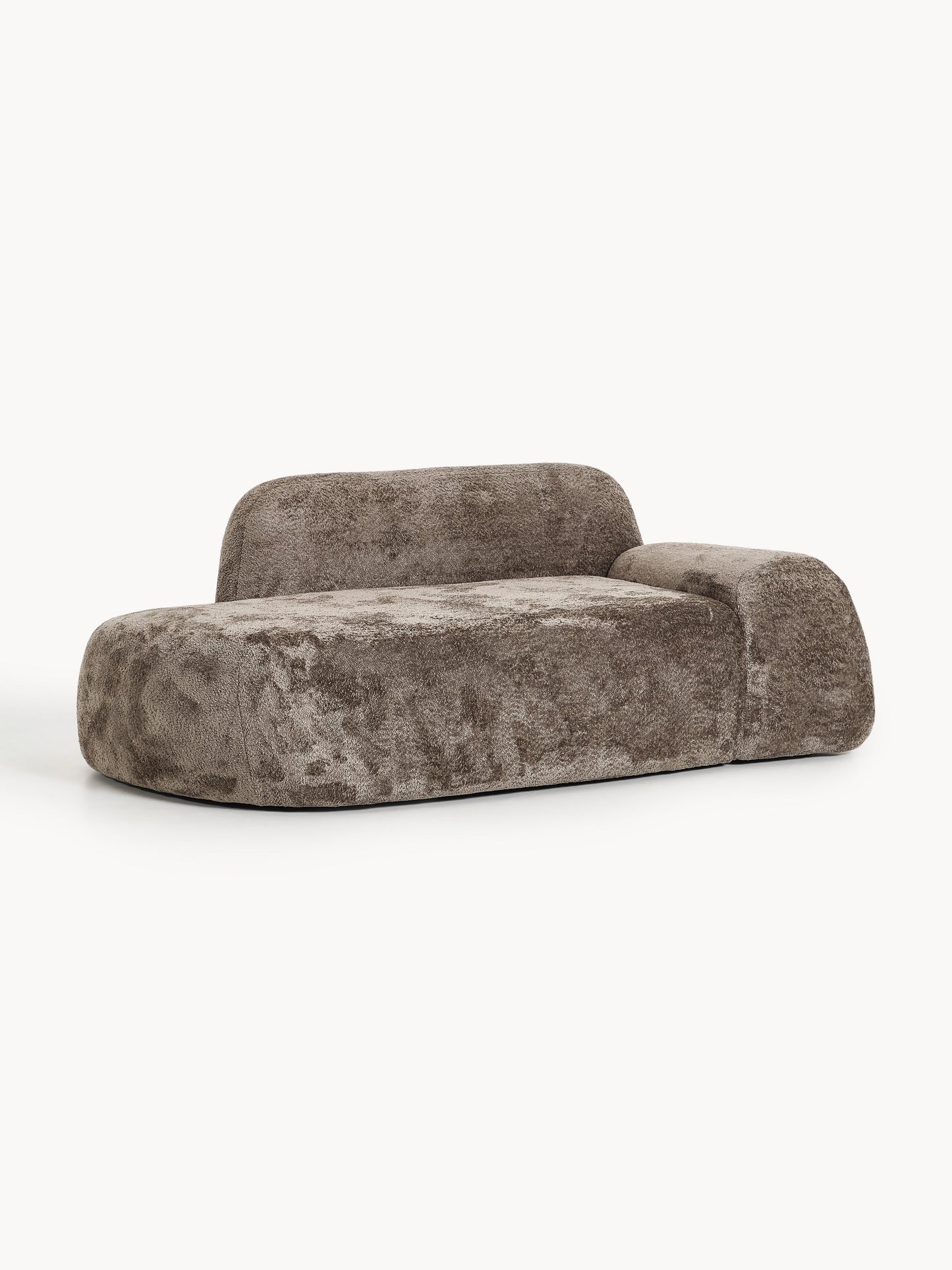 Wolskane Teddy Bouclé Sofa (2-Seater) with Chaise Longue