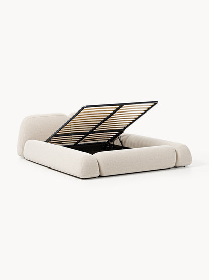 Wolskane Upholstered Bouclé Bed with Storage